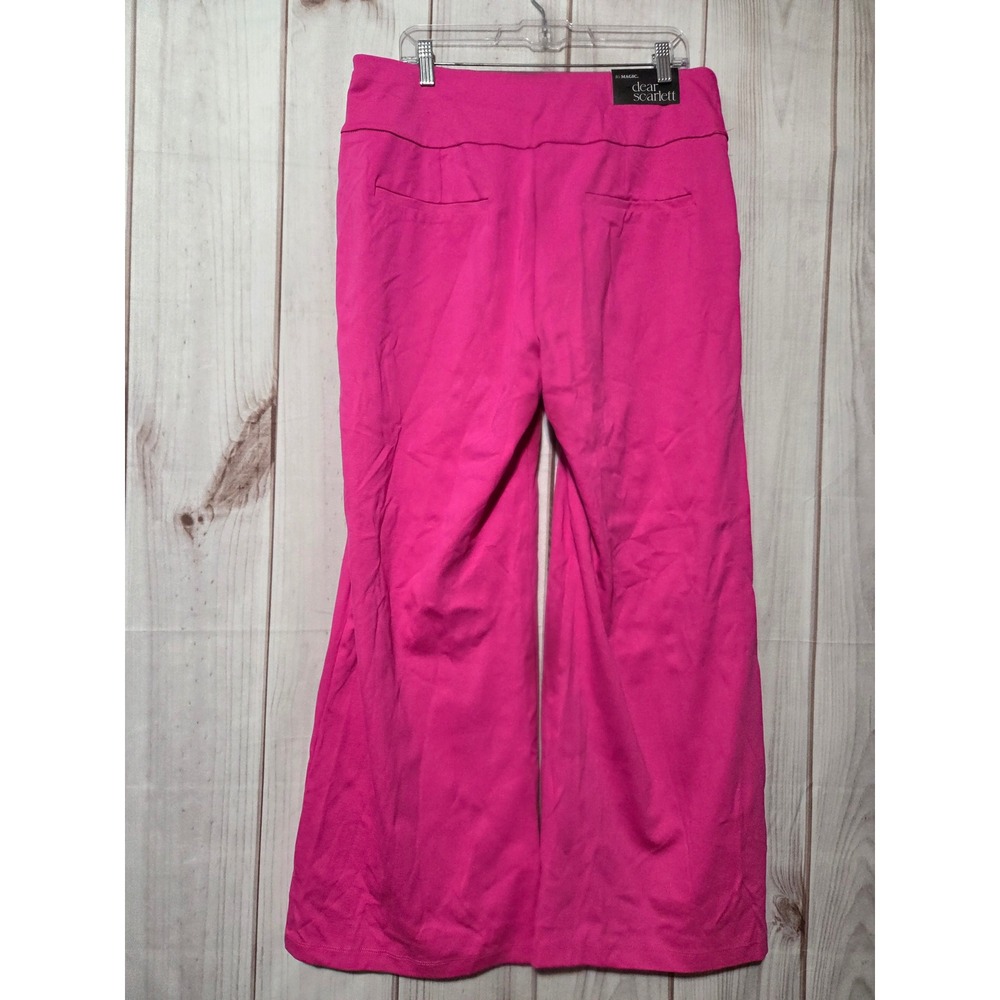 Dear Scarlett Its MAGIC Wide Leg Pants Hot Pink Plus Size 2X Pull On New - Picture 2 of 8